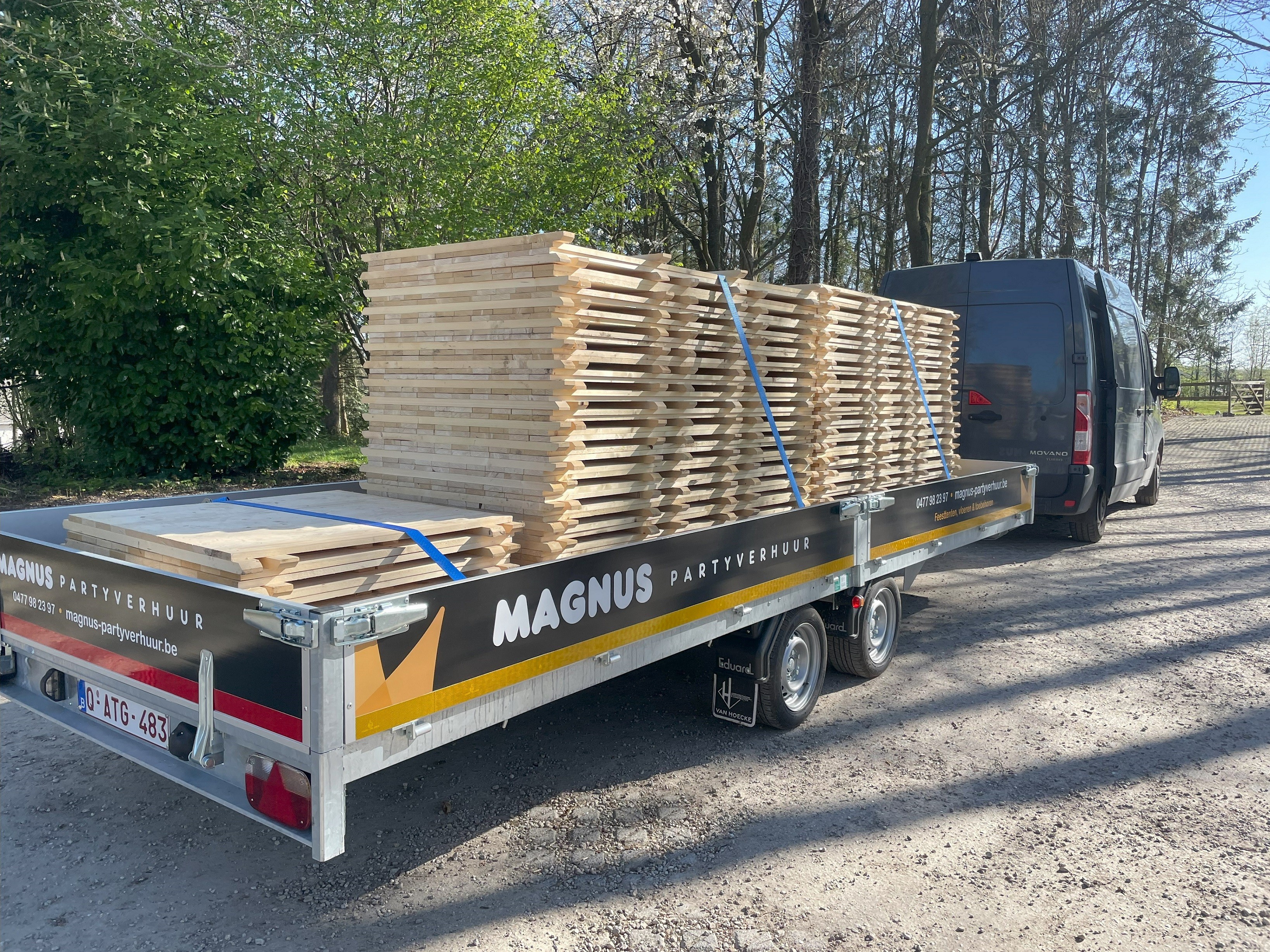 Plankenvloer per m² (geplaatst)