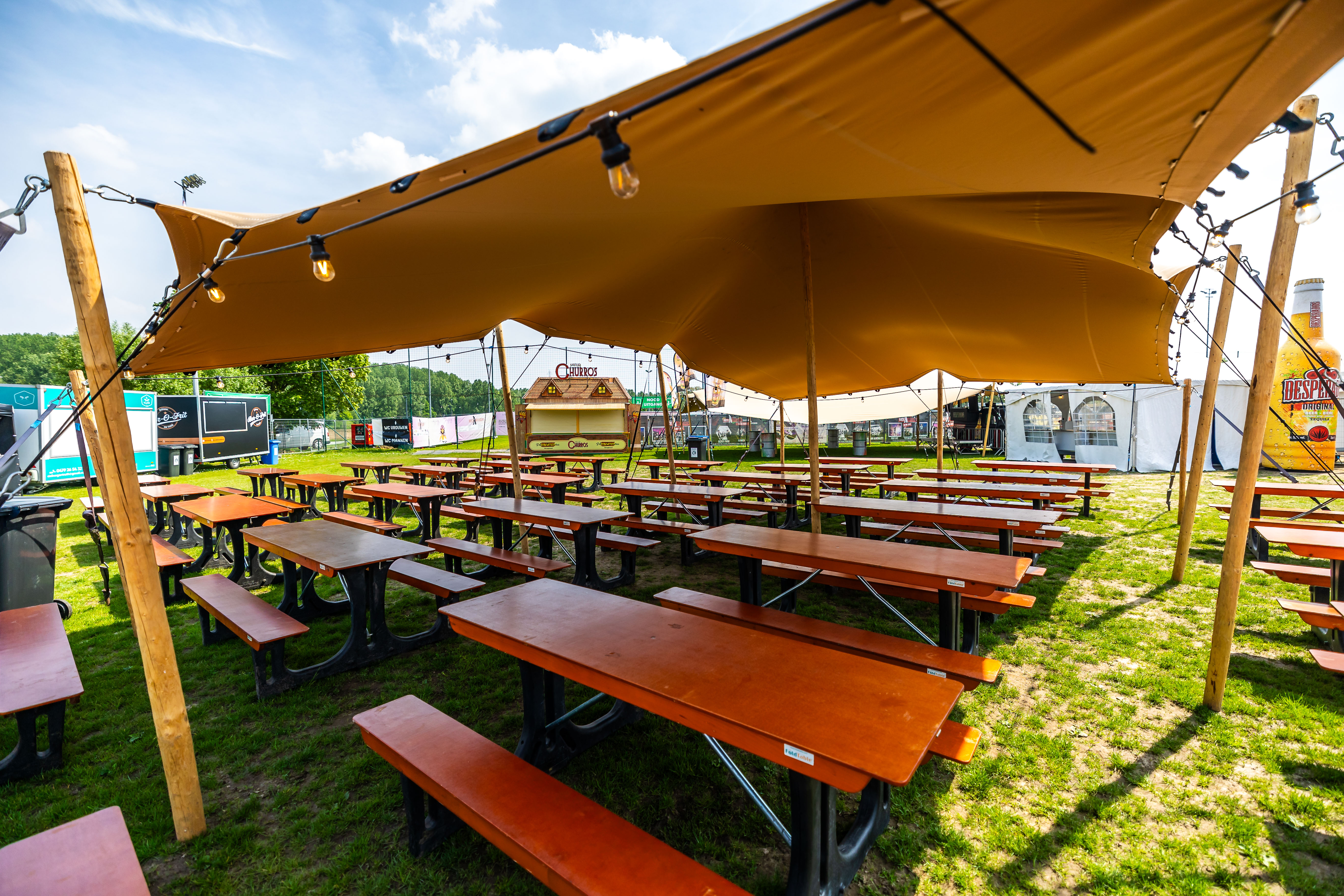 Stretchtent 8 x 10m - 80m²