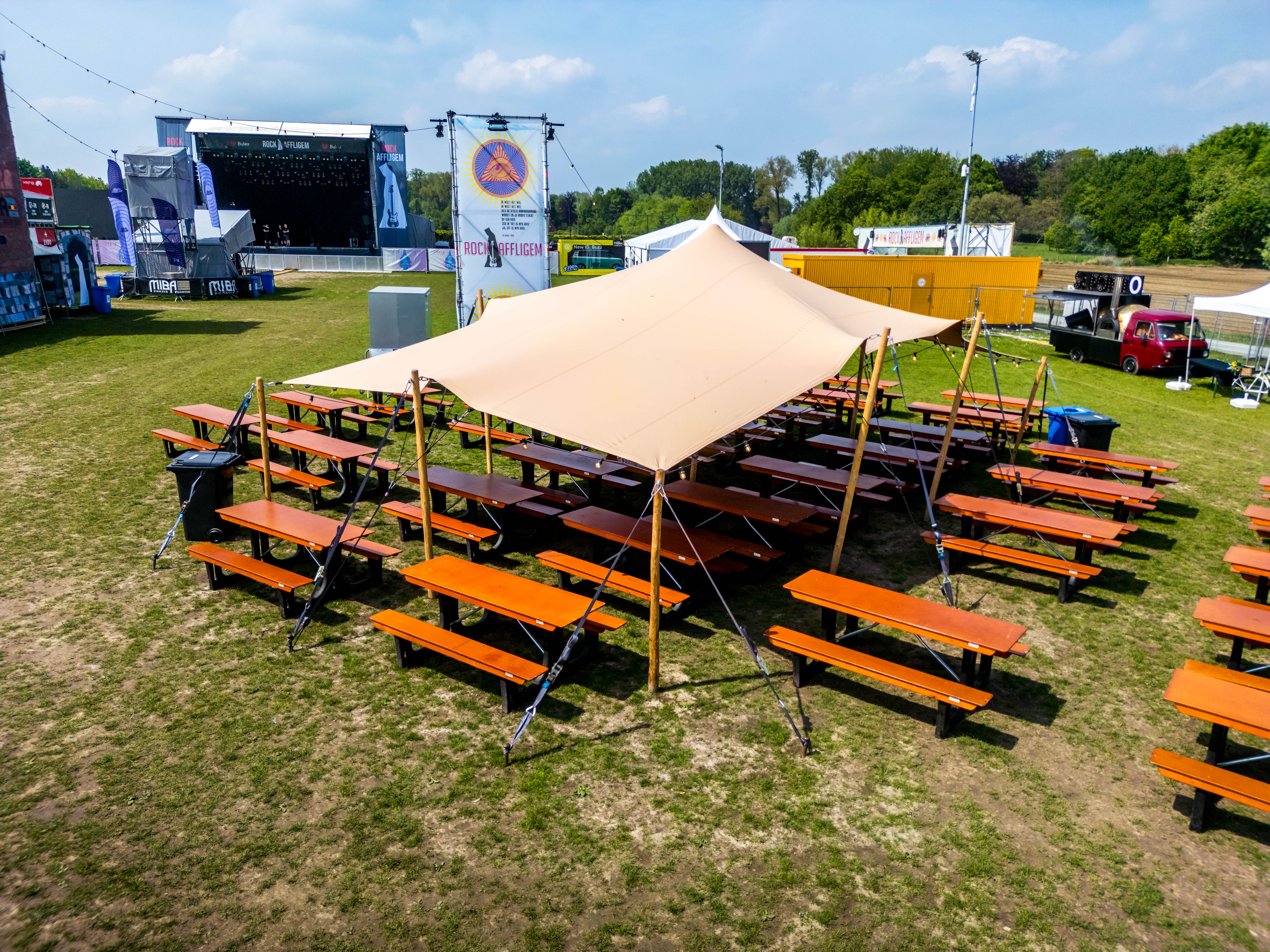 Stretchtent 6 x 20m - 120m²